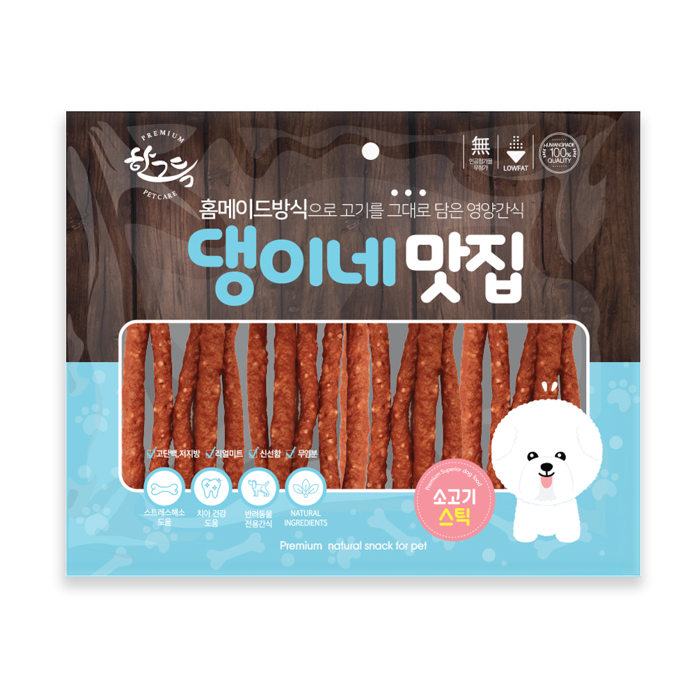 펫도매,[댕이네맛집] 소고기 스틱 300g (1박스/50개)