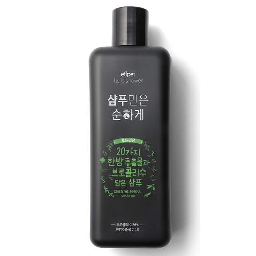 ★한정수량★ [에티펫] 샴푸만은 순하게ㅣ한방추출물과 브로콜리수 300ml 1개 (*참고-한박스9개)
