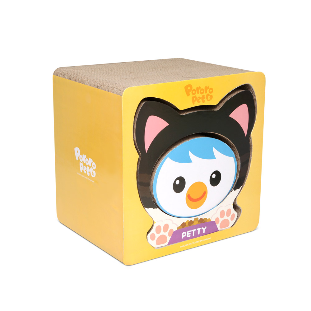 펫도매,[뽀로로펫] 3중 구조 캐릭터 고양이 스크래쳐 (페티)