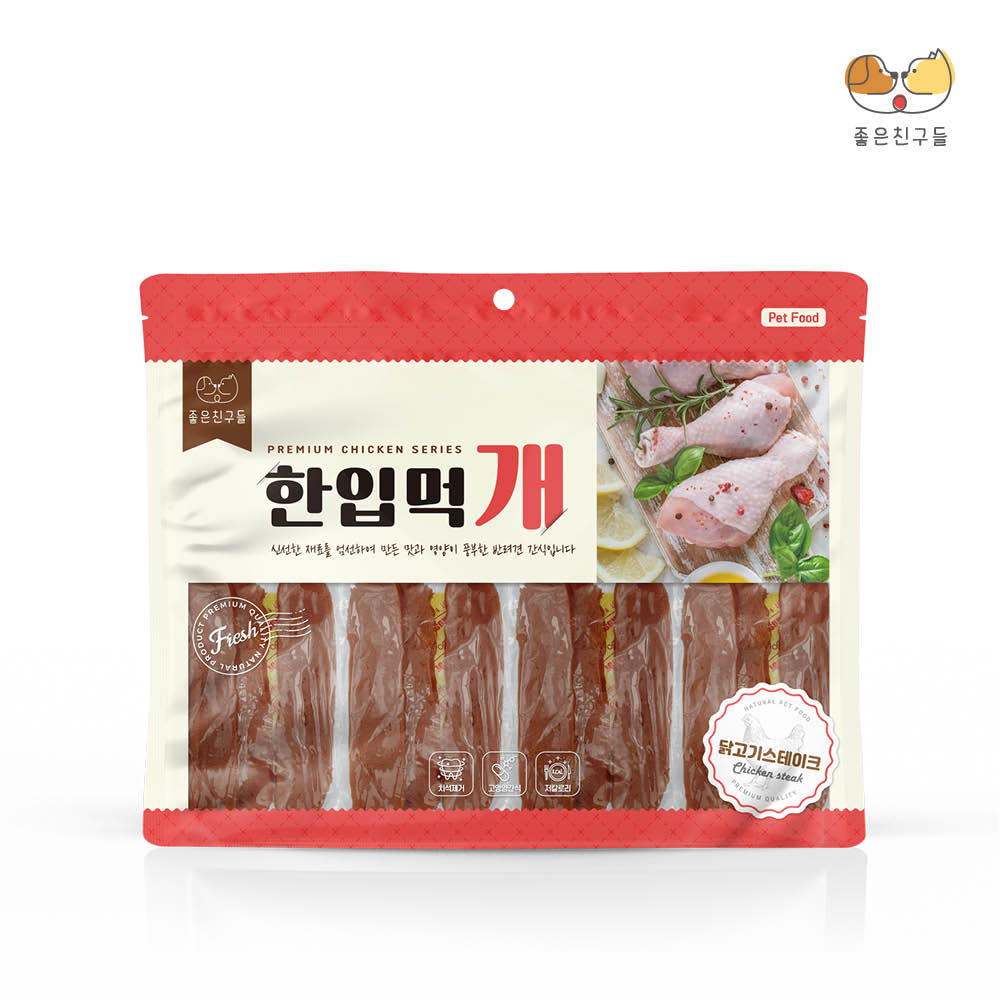 펫도매,[한입먹개] 닭고기 스테이크 (300g)