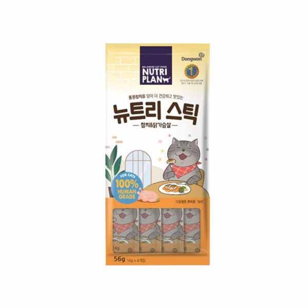 [동원/뉴트리플랜] 뉴트리스틱 참치&닭가슴살 (56g)