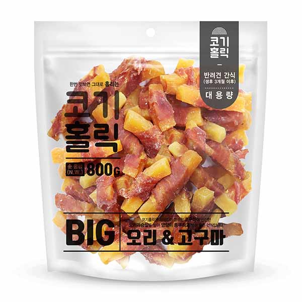펫도매,[코기홀릭] 오리&고구마 대용량 (800g)