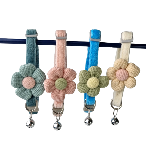 펫도매,[바바펫] 패션 꽃 목걸이 4colors