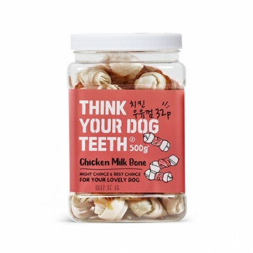 [Think your dog teeth] 치킨딩고 본 500g통 (32px4개 묶음)