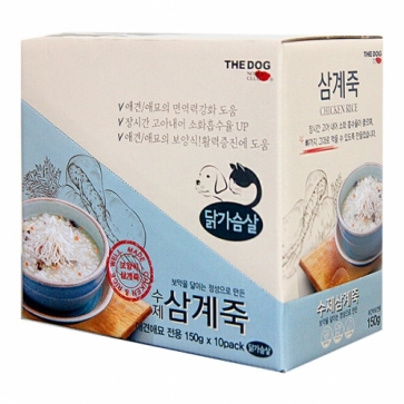 펫도매,[더독] 삼계죽 (1박스/150gx10개)