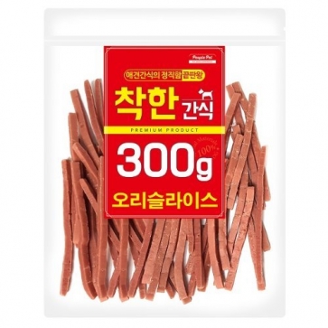 펫도매,[착한간식] 오리 슬라이스 (300g) (유통기한 24년8월19일까지)