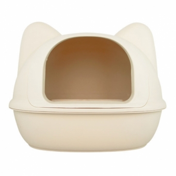 펫도매,고양이모양 화장실(아이보리)