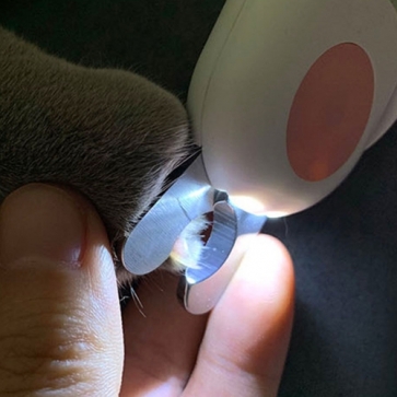 펫도매,[애구애구] 혈관이 보여 안전한 LED 발톱깍이 (인디 핑크)