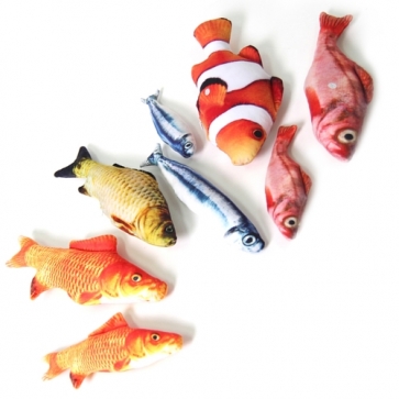 펫도매,[애구애구] 캣닢 물고기 장난감 (20~30cm/니모)