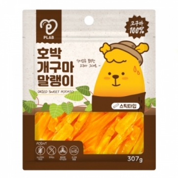 펫도매,[피랩] 호박 개구마 말랭이 (스틱/307g)
