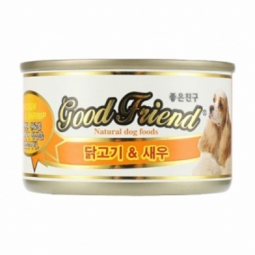 펫도매,[굿프랜드] 강아지캔/닭고기&새우 (1박스/100gx24개)